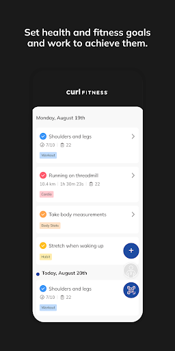 Curl Fitness ekran görüntüsü