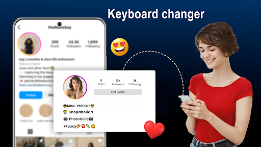 Şık Klavye Yazı Tipler ve Emoj ekran görüntüsü