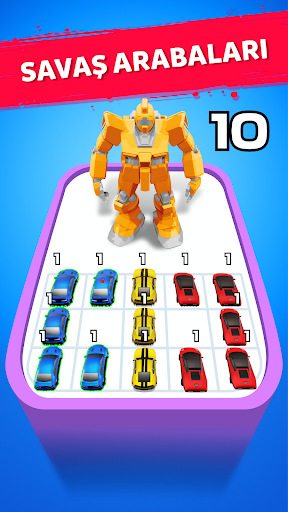 Robot Merge Master: Car Games ekran görüntüsü