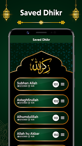 Dijital Tasbeeh Dhikr Sayacı ekran görüntüsü