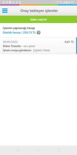 Enpara Bank Şirketim Cep Şube ekran görüntüsü