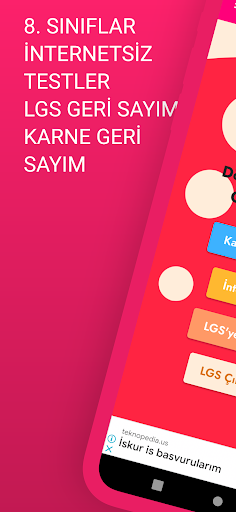 8.Sınıf Tüm Ders İnternetsiz ekran görüntüsü