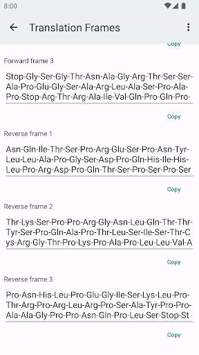DNA-RNA-Protein Transcriber ekran görüntüsü