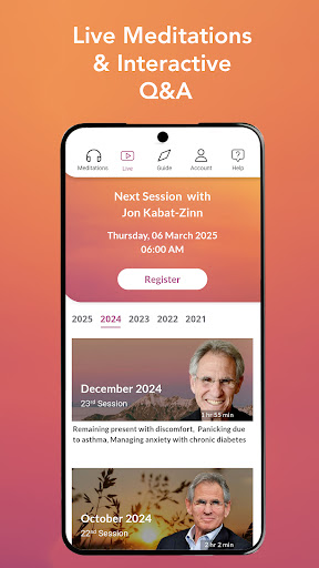 Jon Kabat-Zinn Meditations ekran görüntüsü