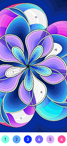 Mandala Pattern Coloring Game ekran görüntüsü
