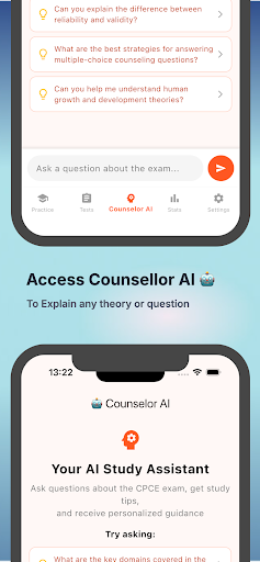 CPCE Counsellor Flashcards ekran görüntüsü