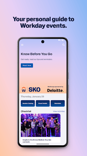 Workday Events ekran görüntüsü