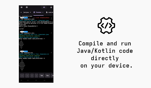 Java/Kotlin compiler offline ekran görüntüsü