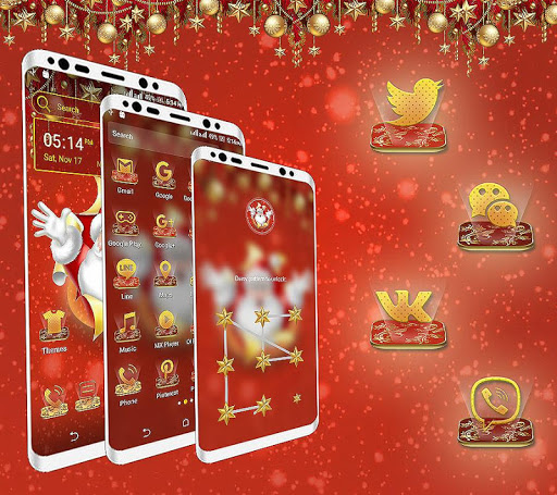 Christmas Santa Launcher Theme ekran görüntüsü