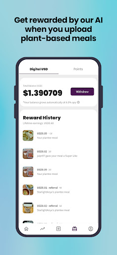 Plantee: Go Plant-based & Earn ekran görüntüsü