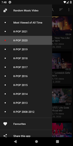 K-POP Tube Popüler Videolar ekran görüntüsü