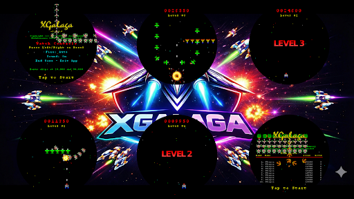 XGalaga WearOS ekran görüntüsü