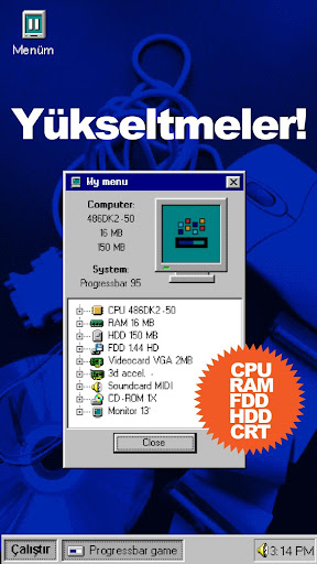 Progressbar95 - nostaljik oyun ekran görüntüsü