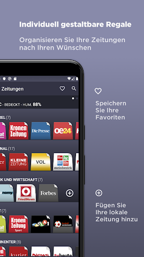 Österreichische Zeitungen ekran görüntüsü