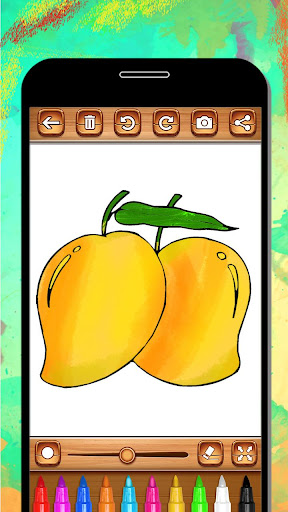 Fruits Coloring & Drawing Book ekran görüntüsü
