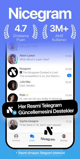 Nicegram: AI x Dual Telegram ekran görüntüsü