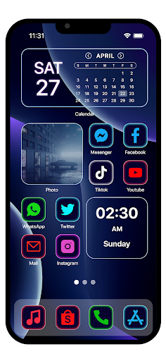 Wow Glow Theme - Icon Pack ekran görüntüsü