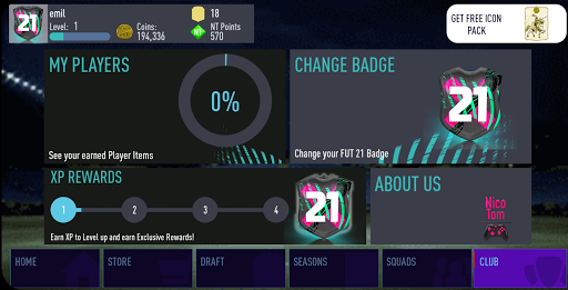 NT 21 Draft + Pack Opener ekran görüntüsü