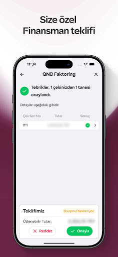 QNB Faktoring ekran görüntüsü