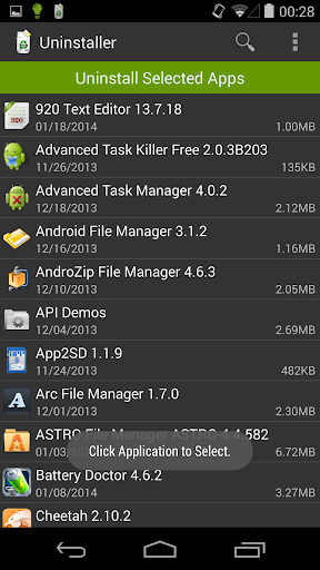 Uninstaller ekran görüntüsü