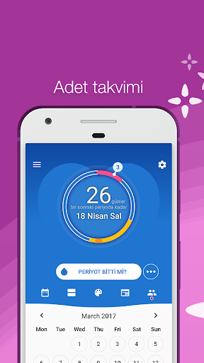 Adet takvimi / Adet Takibi ekran görüntüsü