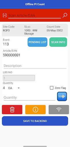 AQ Offline PI Count ekran görüntüsü