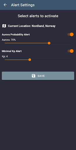 Aurora Forecast & Alerts ekran görüntüsü