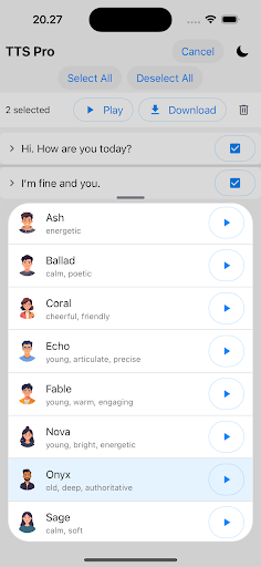 Text to Speech TTS Pro ekran görüntüsü