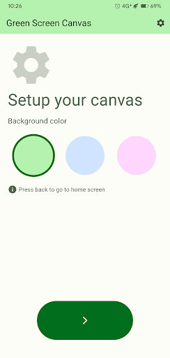 Green Screen Canvas ekran görüntüsü