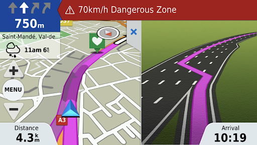 Garmin Motorize ekran görüntüsü
