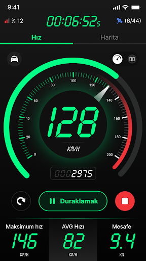 GPS Hız Ölçer Uygulaması ekran görüntüsü