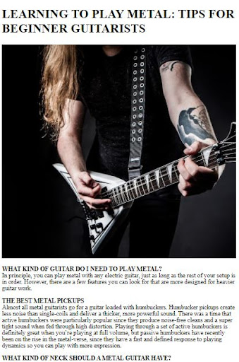 How to Play Heavy Metal Guitar ekran görüntüsü