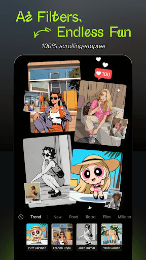 Hypic - Photo Editor & AI Art ekran görüntüsü
