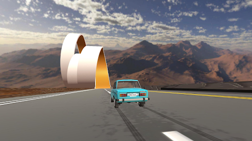 Car Crash Stunt ramp: Spusk 3D ekran görüntüsü