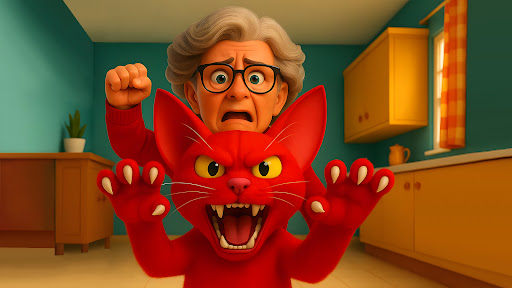 Angry Granny Prank vs Bad Cat ekran görüntüsü