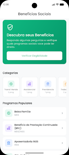 Benefícios Sociais - Consulta ekran görüntüsü