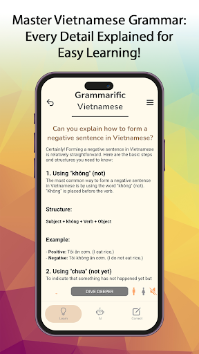 Grammarific Vietnamese Grammar ekran görüntüsü