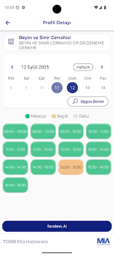 TOBB ETÜ Health ekran görüntüsü