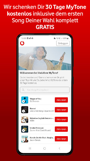 Vodafone MyTone ekran görüntüsü