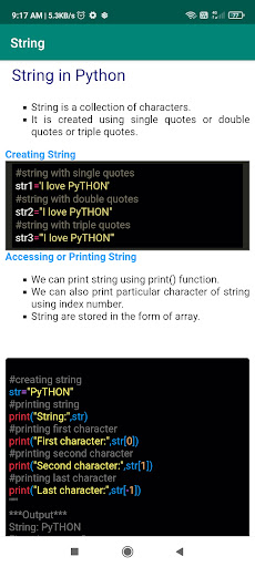Python Programming App ekran görüntüsü