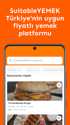 Suitable Yemek ekran görüntüsü