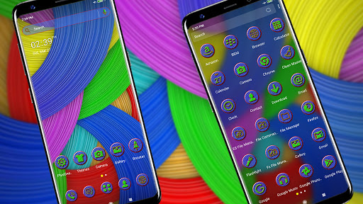 3D Colorful Curve Theme ekran görüntüsü