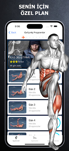 Ev Egzersizleri - Fitness App ekran görüntüsü