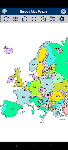 Europe Map Puzzle ekran görüntüsü