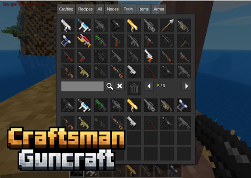 Craftsman guns craft ekran görüntüsü