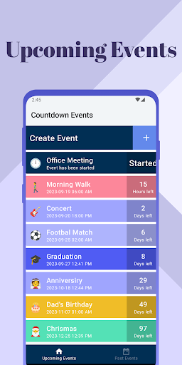 Event Tracker - Countdown Time ekran görüntüsü