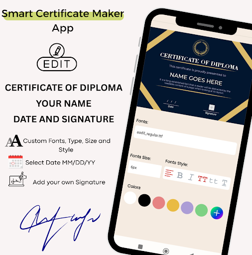 Certificate Maker & Designer ekran görüntüsü