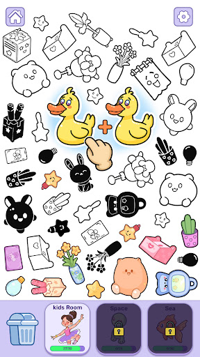 Dreamy Sticker : Merge Games ekran görüntüsü