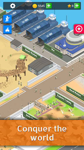 Idle Army Base: Tycoon Game ekran görüntüsü
