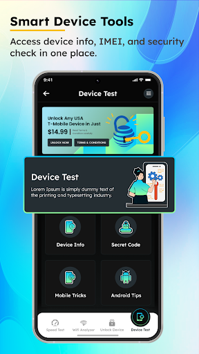 WiFi Speedtest - IMEI Checker ekran görüntüsü